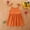 Orange, variant on Herrnalise Toddler Kid Baby Girls Summer Sling Dress Cute Solid Color Casual Dress