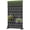 5-Panels Floral_Black, variant on Cofar Metal Privacy Screen Outdoor 72" H×44" W - Freestanding Outdoor Privacy Panels with Stand, Decorative Fence for Patio, Deck, Balcony(Floral)