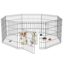 ZephyPaws Puppy Playpen 24x24in Foldable Pet Playpen 8 Panels Dog Pen for Indoor Outdoor