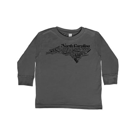 

Inktastic North Carolina Word Salad Gift Toddler Boy or Toddler Girl Long Sleeve T-Shirt