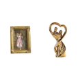 thumbnail image 1 of Marco De Fotos De Resina, Soporte Para Tarjetas, Póster, Marco De Fotos Con Frente De Vidrio, Figura De Pareja, Estatua, Recuerdo, Regalo Para Amantes, Escultura Para Escritorio, Mesa, Pared,, 1 of 8