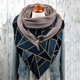 thumbnail image 1 of Up to 65% off Universal Spring Warm Multicolor Prints Double-Layer Buckle Scarf Fashionable Scarf on Clearance, 1 of 2
