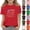 Red, variant on YOUYEDIAN Teen Girls Independence Day T Shirt Kids 4th of July Festival Patriotic Short Sleeve Shirts 1776 Freedom Celebration Crewneck Tops (Red, 8-9 Years)