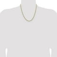 thumbnail image 4 of Diamond2Deal 14K Yellow Gold 2.5mm Semi Solid Diamond-cut Rope Chain Necklace for Women 20", 4 of 6