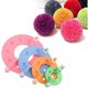 thumbnail image 1 of Romote Set de 8 4 Größen Pom Pom Maker Pom Pom Set Fluff Kugel-Weber-Nadel Craft Tool Kit para Mützen Schals Kleidung Strickmütze Basteln Ormromra MZQ-0787, 1 of 8
