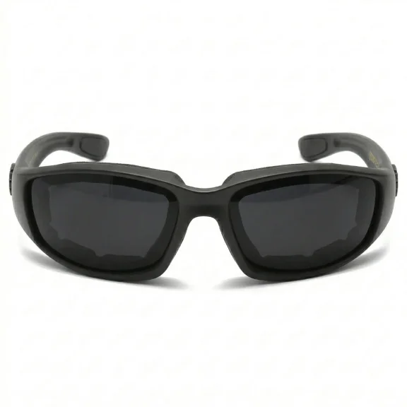 Black Choppers Padded Foam Wind Resistant Motorcycle Riding Biker Sunglasses