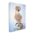 thumbnail image 3 of Stupell Industries Polish Bouffant Crest Bird Elegant Intellectual Bookstack,36 x 48, Design by Tania Soderman, 3 of 7