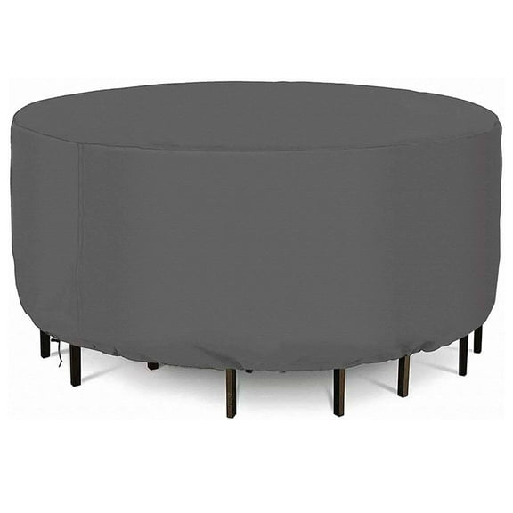 STARTWO Waterproof Outdoor Heavy Duty Patio Round Table Cover for Outdoor Table & Chairs Set