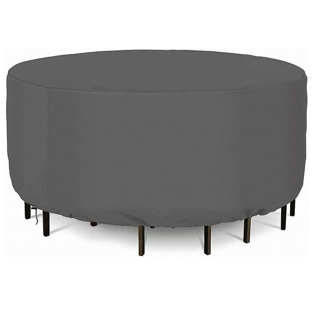 STARTWO Waterproof Outdoor Heavy Duty Patio Round Table Cover for Outdoor Table & Chairs Set