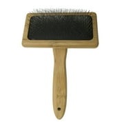 Whigetiy Deshedding Brush for Grooming Bamboo Wood Handle Removes Shedding Tangled Hair