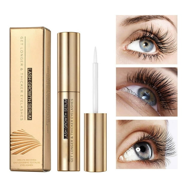 Suero para pestañas, suero para cejas, suero para pestañas, suero para pestañas de rápido crecimiento, extensión de pestañas natural, potenciador de pestañas, máscara de pestañas más larga de 5 ml