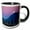 Black/White, variant on 3drose, Nightfall in Alaska, 11oz Two-tone Black Mug