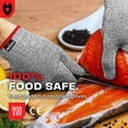 thumbnail image 6 of NoCry Premium Cut Resistant Gloves Food Grade — 100% Food Safe — Level 5 Meat Cutting Glove for Chefs & Butchers — Perfect Mandoline Glove or Oyster Shucking Gloves with Superior Comfort & Dexterity, 6 of 12