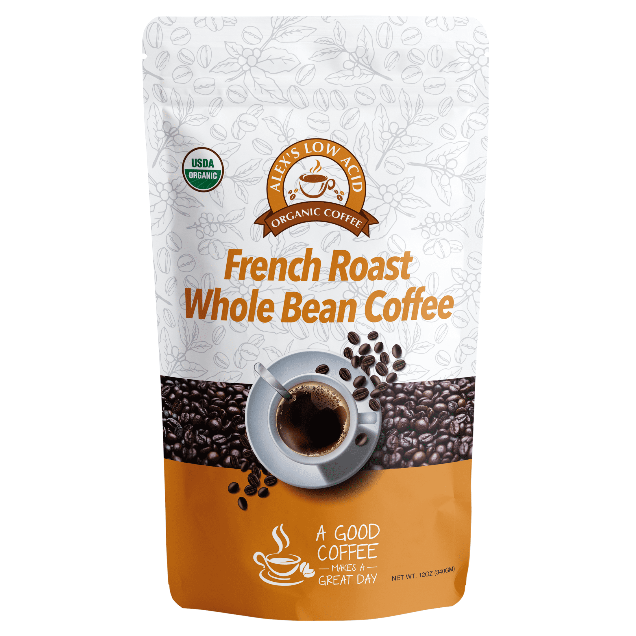 Alex's Low Acid Organic Coffee - Whole Bean Variety Pack (12oz)
