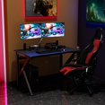 thumbnail image 3 of Costway Gaming Desk Gamers Computer Table E-Sports K-Shaped W/ Cup Holder Hook Home New, 3 of 8