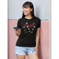 thumbnail image 2 of Sweet Desire Candy And Cookies Design Women Black T-Shirt, Female Small, 2 of 4