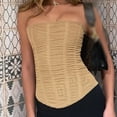 thumbnail image 4 of Scacto Skinny Sleeveless Tube Top Women Summer New Mesh Crop Corset Tank Party Streetwear Chest, 4 of 7