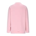 thumbnail image 3 of Duoif Womens Sweatshirt, Women's Casual Hoodie - Solid Color Deep V-Neck with Splicing Sweatshirt for Women Pink L, 3 of 6