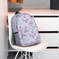 thumbnail image 3 of Lukts Purple Butterfly Pattern 15 Inch Student Backpack, Waterproof Laptop Backpack with Adjustable Shoulder Straps, Lightweight Travel, Campus Backpack, Unisex, 3 of 6