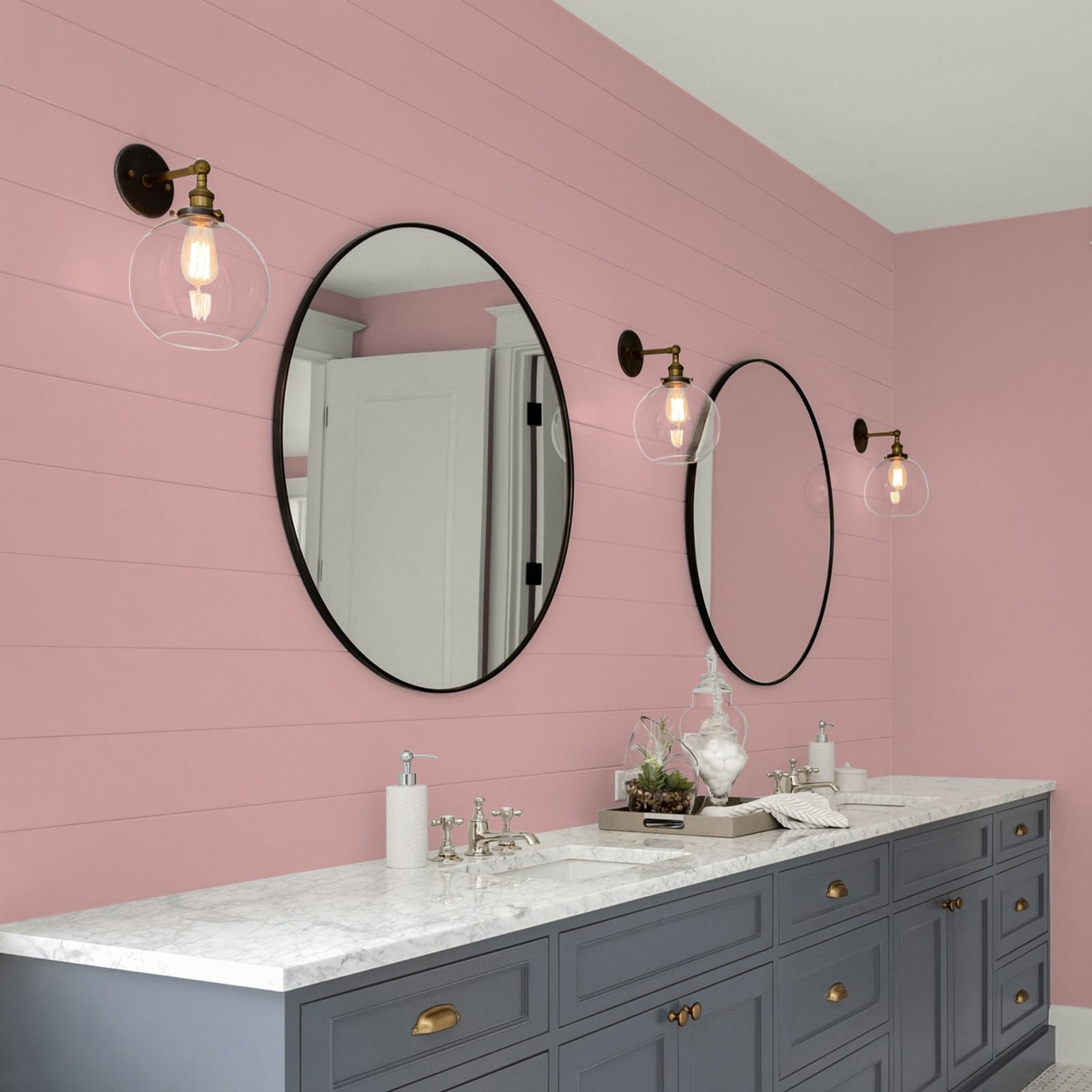 Glidden Glidden Kitchen Bath and Laundry Sentimental Lady / Blue, Eggshell Interior Paint with Primer, 1 Gallon