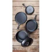 Lodge 5 Piece Self-Basting Pre-Seasoned Cast Iron Cookware Set