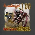thumbnail image 2 of Wild Bobby, Biker Girl t I Do Ride Like A Girl, Cars and Trucks, Unisex Graphic Hoodie Sweatshirt, Charcoal, Small, 2 of 4