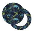 thumbnail image 2 of Haiem Cartoon Dinosaur Cushion Round Bar Chair Seat Cover Bar Chair Cushion Covers Elastic Washable Bar Chair Cover,Protects from Scratches and Stains-12 inch, 2 of 7