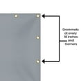 thumbnail image 3 of Covers & all Dump Truck Tarp, 18 Oz Tarp Tuff Waterproof Tear and UV-Resistant Fabric, Protective Cover Tarpaulin with Reinforced Edges Grommets (24' L x 21' W Feet, Gray), 3 of 6