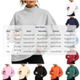 thumbnail image 3 of Hfnxid Womens Sweatshirts Loose Fit Stand Collar Long Sleeve Tops with Pocket Solid Color Casual Pullover Orange,L, 3 of 8