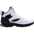 thumbnail image 3 of Zapatillas de baloncesto Joomra de cuero sintético blanco para hombre, talla 11, 3 of 7
