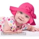 thumbnail image 3 of Baby Girl Sun Hat with UPF 50+ Outdoor Adjustable Beach Hat with Wide Brim Bucket Hats, 3 of 5