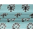 thumbnail image 5 of oneOone Velvet Turquoise Blue Fabric Block Sewing Material Print Fabric By The Yard 58 Inch Wide, 5 of 7