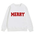 thumbnail image 2 of Merry Sweatshirts for Girl 2025 Long Sleeve Crewneck Christmas Graphic Sweatshirt Pullover Tops, 2 of 5