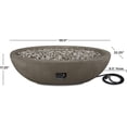thumbnail image 3 of Real Flame Riverside 58" Oval Concrete Propane Fire Pit in Glacier Gray, 3 of 6