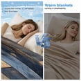 thumbnail image 2 of Navy Blue Brown Wood Cooling Blanket, Lightweight Breathable Summer Throw Blanket with Double Sided Cold Effect, Farmhouse Vintage Wooden Picnic Beach Blankets Bed Sheet for Hot Sleepers 60"x80", 2 of 8