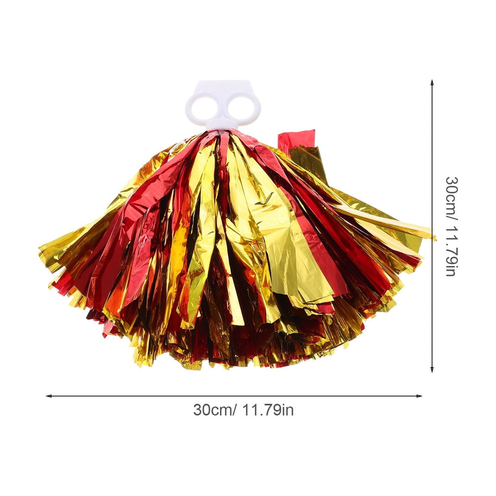 Raindrops 10-Pack Cheerleading Pom Poms Reusable Plastic Props for and Events