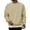 04Khaki, variant on Dwelliawo Crewneck Sweatshirt Men Comfort Cotton Long Sleeve Sweatshirt Lightweight Fall Winter Pullovers Dark Green L
