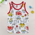 thumbnail image 2 of Ymyiu Undershirts for Toddler Boys Sleeveless Boys Kids Tank Tops Undershirts Sleeveless Crew Neck Tank Tops for Toddlers 4T 5T(Red, 4-5 Years), 2 of 5