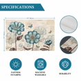 thumbnail image 6 of Blue Tulip Placemats Set of 4, Vintage Flowers Leaves Butterfly Botanical Placemats for Dining Table, Place Mats for Kitchen Tabletop, Waterproof Wipeable Dining Table Mats Set, 6 of 9