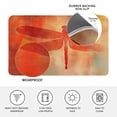 thumbnail image 4 of Dragonfly Orange Doormat Outdoor Entrance 20"x31.5", Abstract Modern Graffiti Painting Art Absorb Moisture Dirt Door Mats, Non-Slip Rubber Backing Floor Mats Indoor, Low-Profile Front Door Rugs, 4 of 9