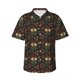thumbnail image 1 of Fotbe Boho Owl Camisa Hawaiana para Hombre Unisex – Camisa Casual de Verano con Botones de Manga Corta de Algodón y Lino,X-Large, 1 of 7