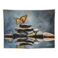 thumbnail image 5 of Orinice Butterfly Rocks Reflection Tapestry Wall Hanging Unique Style Graphic Tapestries Home Wall Decor Art for Living Room Bedroom Apartment Farmhouse Dorm 40x60inch, 5 of 6