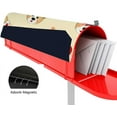 thumbnail image 4 of Coolnut Magnetic Mailbox Cover, Corgi Santa Claus on Beige Ivory Background Post Mail Box Cover Mail Wraps Cover, Oversize 25.4" L x 20.78" W, 4 of 5
