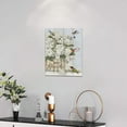thumbnail image 6 of Farm Flower Bathroom Decor Wall Art Rustic Farmhouse Floral Hummingbird Just Breathe Wooden Pictures Wall Decor Canvas Painting Prints Artwork Home Decorations Framed for Bedroom Kitchen 12"x16", 6 of 6