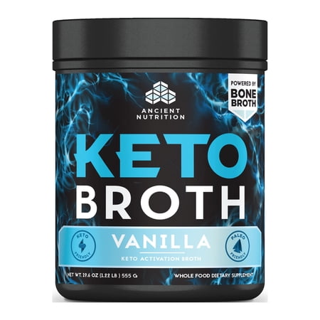 Ancient Nutrition KetoBROTH Powder, Vanilla, 20 Servings