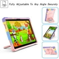 thumbnail image 2 of Dteck Case For Samsung Tab A8 10.5 inch X200/X205/X207,Shockproof Rubber Hybrid PC Hard Case with Shoulder Strap Handle Kickstand Cover for Galaxy Tab A8 10.5" X200 X205 X207,Colorful+Pink, 2 of 8