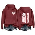 thumbnail image 4 of Holzkary Baseball Hoodies for Womens 2025 Letterprinted Baseball Long Sleeved Hoodie Baseball Mom Sweatshirt Funny Game Day Baseball Pullover Tops Fall Outfits Trendy Fashion Pullover Tops Red 5Xl, 4 of 4