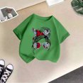 thumbnail image 5 of Toddler Girls T Shirt Kid Cute Graphic Round Neck Short Sleeve Summer Casual Tops for Girls Size 3-4T, 5 of 5
