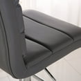 thumbnail image 5 of Bradford Black Faux Leather Swivel Adjustable Bar Stools(Set of 2), 5 of 10