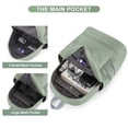 thumbnail image 3 of Mochila deportiva Coofay impermeable con compartimento para zapatos, 20 L, color verde, 3 of 8
